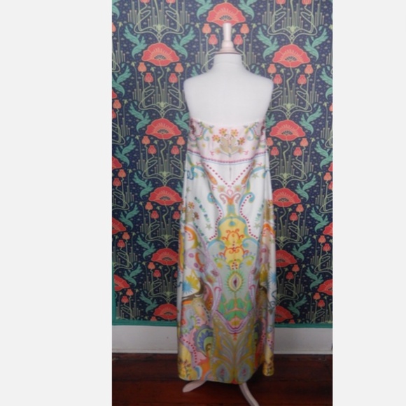 Antonio Melani Lucia Strapless A-Line Satin Maxi Dress Nwt 8 - Picture 7 of 7